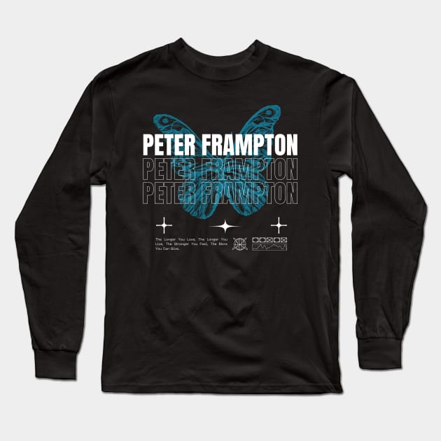 Peter Frampton // Butterfly Long Sleeve T-Shirt by Saint Maxima